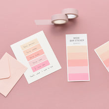 Load image into Gallery viewer, Monolike Wow Bar Sticker Solid C set - Mini size cute stickers, square stickers