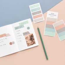 Load image into Gallery viewer, Monolike Wow Bar Sticker Solid C set - Mini size cute stickers, square stickers