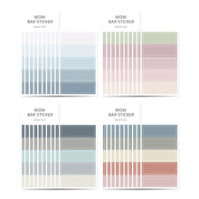 Load image into Gallery viewer, Monolike Wow Bar Sticker Solid D set - Mini size cute stickers, square stickers