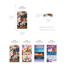 Load image into Gallery viewer, Monolike Wow Bar Sticker Photo A set - Mini size cute stickers, square stickers