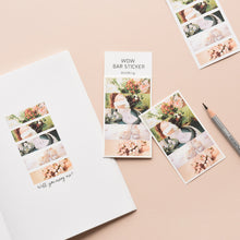Load image into Gallery viewer, Monolike Wow Bar Sticker Photo B set - Mini size cute stickers, square stickers