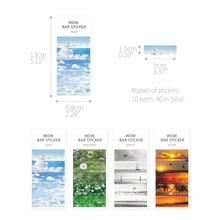 Load image into Gallery viewer, Monolike Wow Bar Sticker Photo C set - Mini size cute stickers, square stickers