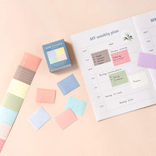 Load image into Gallery viewer, Monolike Wow Sticker Plan ver.1 + ver.2 Set - Mini Size Cute Stickers, Square Stickers