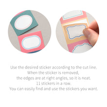 Load image into Gallery viewer, Monolike Wow Sticker Sketch label + Retro label set - Mini size cute stickers, square stickers