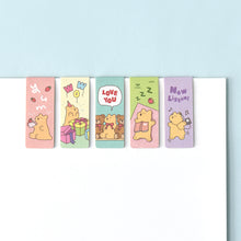 Load image into Gallery viewer, Monolike Magnetic Bookmarks Storytown Momo Series.1, Set of 5
