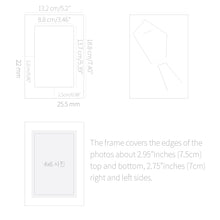 Load image into Gallery viewer, Monolike Standing Design Paper Photo frame 4x6 Minhwa, Iris 10pack - Fits 4x6&quot; Pictures
