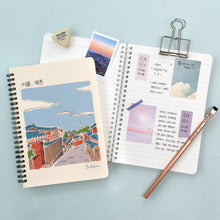 Load image into Gallery viewer, Monolike Seoul A5 Line Spiral Notebook, Bukchon - Hardcover 5.83 x 8.27inch 128 Page
