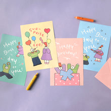 Load image into Gallery viewer, Monolike Olly Molly Birthday Letter Paper and Envelopes Set - 8Type, 32 Letter Paper + 16 Envelopes
