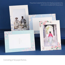 Load image into Gallery viewer, Monolike Standing Design Paper Photo frame 4x6 Minhwa, Iris 10pack - Fits 4x6&quot; Pictures
