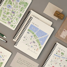 Load image into Gallery viewer, Monolike Streets of Seoul A5 Line Spiral Notebook, Yeouido - Hardcover 5.83 x 8.27inch 128 Page
