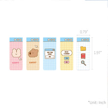 Load image into Gallery viewer, Monolike Magnetic Bookmarks Happy and Lucky Littles Series.1, Set of 5
