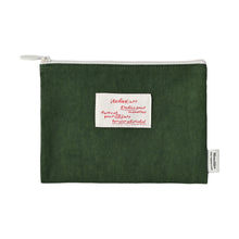 Load image into Gallery viewer, Monolike Archive 247 Faded Flat Pouch, Green - Makeup Bag, Cosmetic Bag, Travel Bag, Toiletry Bag, Organizer, Storage Bag
