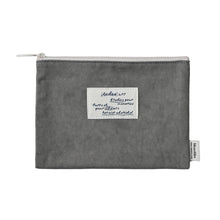 Load image into Gallery viewer, Monolike Archive 247 Faded Flat Pouch, Light Gray - Makeup Bag, Cosmetic Bag, Travel Bag, Toiletry Bag, Organizer, Storage Bag
