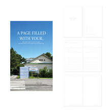 Load image into Gallery viewer, Monolike PVC Handy Planner Notebook Capture The Life, Sunny street - Undated 5 Month Planner, Handheld Lay Flat Diary with Clear PVC Pocket Cover for Office
