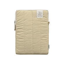 Load image into Gallery viewer, Monolike Archive 247 Cushion Tablet Pouch 11inch, Beige - Padded Protective Sleeve for iPad Pro/Air, Soft Vintage Style Case
