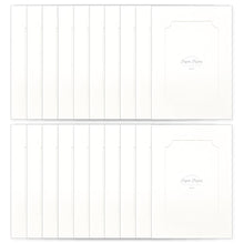Load image into Gallery viewer, Monolike Paper Photo Frames 4x6 Inch Window, Ticket 20 Pack - Cardboard Picture Frame Set with Various Window Shapes for Home Gallery Wall &amp; Desktop Decor
