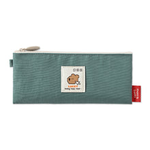Load image into Gallery viewer, Monolike Happy and Lucky Daily pen case, Mint - Slim Water-Resistant Nylon Pen Pouch, Aesthetic Vivid Stationery Organizer for Office
