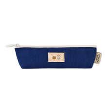 Load image into Gallery viewer, Monolike Unmatched Friends Canoe Pencil Case, Navy - Slim Stationery Pouch, Lightweight Pen Organizer, Portable Pencil Bag for Everyday Use
