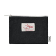 Load image into Gallery viewer, Monolike Archive 247 Faded Flat Pouch, Dark Gray - Makeup Bag, Cosmetic Bag, Travel Bag, Toiletry Bag, Organizer, Storage Bag
