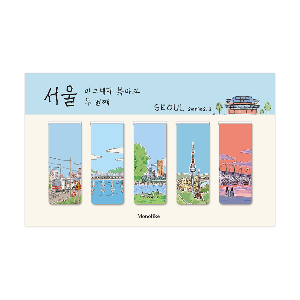 Monolike Magnetic Bookmarks Seoul Series.2, Set of 5