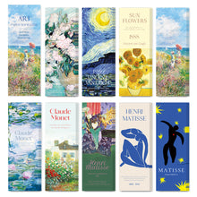 Load image into Gallery viewer, Monolike Art Paper Bookmarks - 36-Pack, 9 Unique Designs, DIY Bookmark, Gift for Book Lovers
