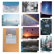Load image into Gallery viewer, Monolike Serenity A Single card - mix 16 pack, greeting card, 3.9x5.8"
