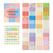 Load image into Gallery viewer, Monolike Wow Sticker Unmatched Friends Pattern Series.1 + Series.2 Set - Mini Size Cute Stickers, Square Stickers
