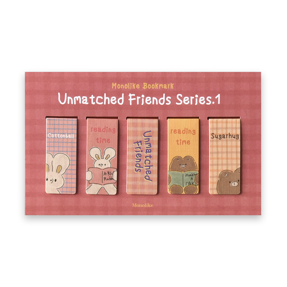 Monolike Magnetic Bookmarks Unmatched Friends Series.1, Set of 5