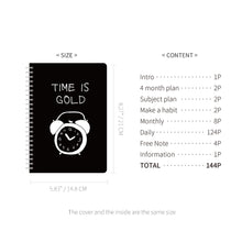 Load image into Gallery viewer, Monolike Little Doodle 4 Month Study Planner, Clock - Academic Planner, Weekly &amp; Monthly Planner, Study plan
