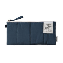 Load image into Gallery viewer, Monolike Archive247 Cushion Pencil Case, 05. Navy - Pencil Pouch, Portable Pencil Bag, Pencil Case, Office Pouch case, Cushion, Soft, Vintage
