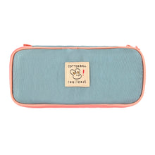 Load image into Gallery viewer, Monolike Unmatched Friends Standard pen case, Blue - Water-Resistant Nylon Pencil Case, Large Capacity Pen Pouch, Aesthetic Stationery Organizer for Office
