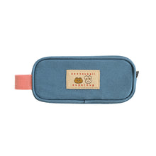 Load image into Gallery viewer, Monolike Unmatched Friends Butter Pencil Case, Blue - Structured Square Desk Organizer, Large Capacity Aesthetic Stationery Pouch &amp; Makeup Brush Bag
