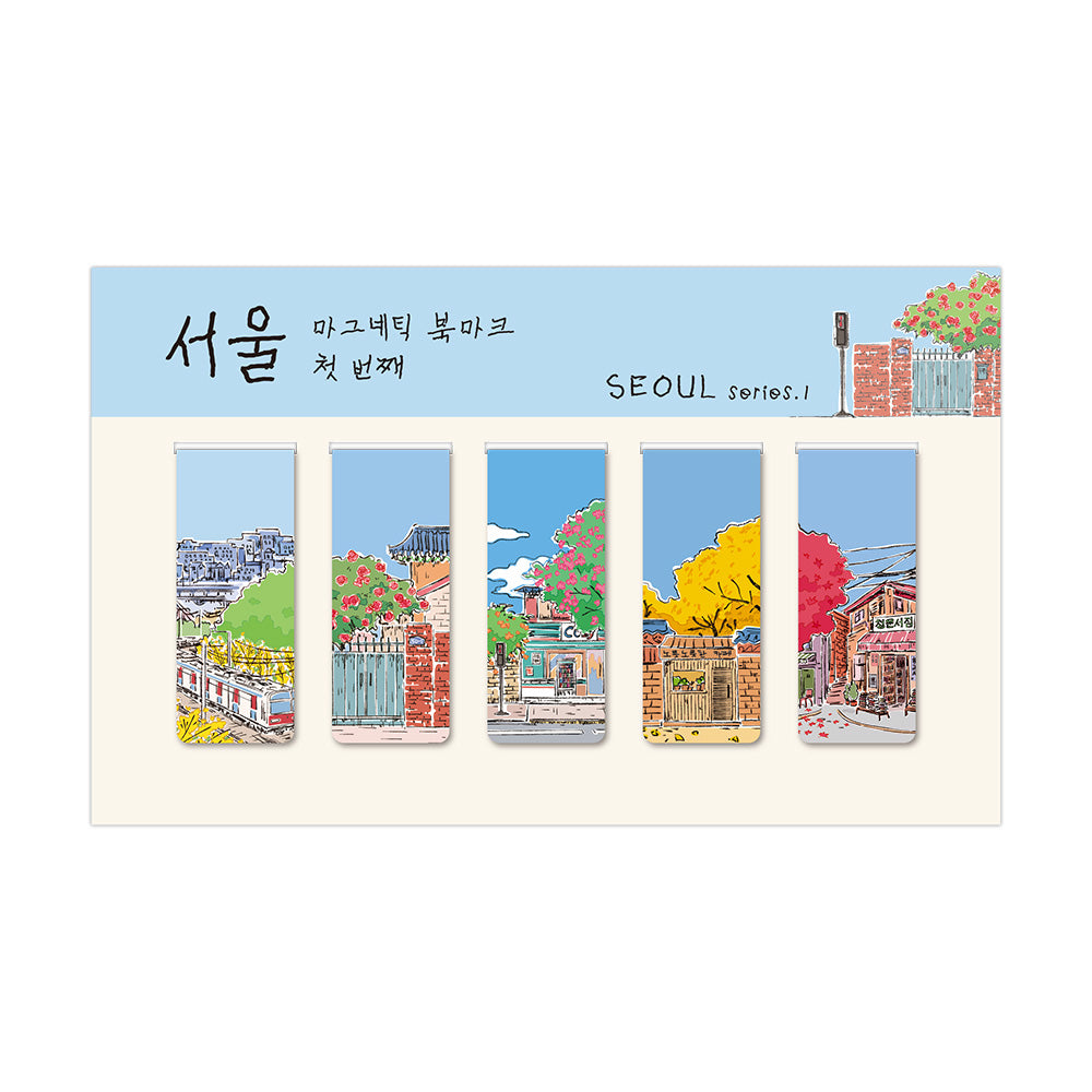 Monolike Magnetic Bookmarks Seoul Series.1, Set of 5