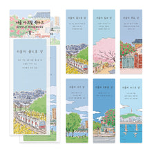 Load image into Gallery viewer, Monolike Seoul Spring + Summer Acrylic Bookmark 6P SET - Modern Book Accessory for Aesthetic Reading
