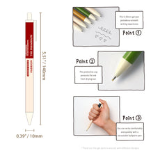 Load image into Gallery viewer, Monolike The Paragraph 0.38mm Gel Pens 5Pcs - Black Ink, Fine Point Smooth Writing Pens, Office School Supplies
