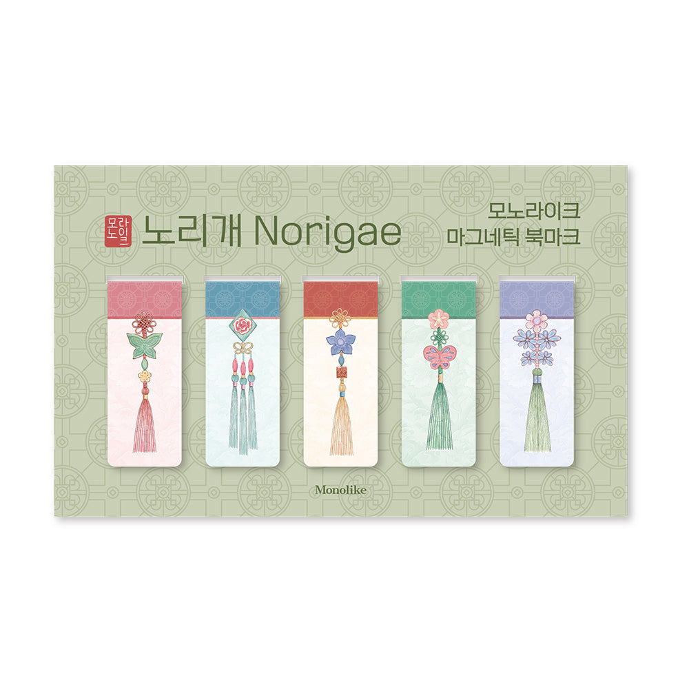 Monolike Magnetic Bookmarks Norigae, Set of 5