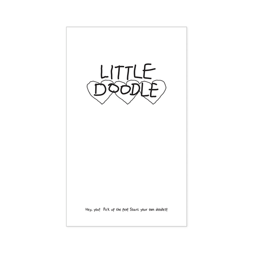 Monolike Little Doodle PVC Handy Notebook, Triple Heart - Exposed Binding, PVC cover, Academic, Journal, Diary, 160pages