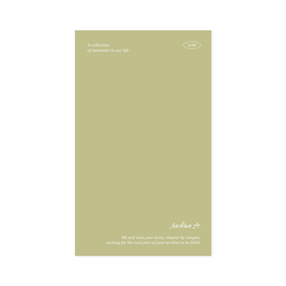 Monolike Archive 247 Solid PVC Handy Notebook, Olive - Exposed Binding, PVC cover, Academic, Journal, Diary, 160pages