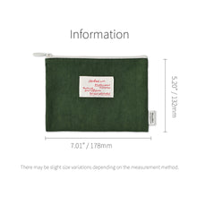 Load image into Gallery viewer, Monolike Archive 247 Faded Flat Pouch, Green - Makeup Bag, Cosmetic Bag, Travel Bag, Toiletry Bag, Organizer, Storage Bag
