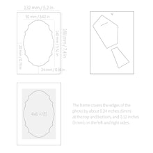 Load image into Gallery viewer, Monolike Standing Paper Photo Frames 4x6 Inch Window, Antique 20 Pack - Tabletop Cardboard Picture Frame Stand Set with Various Window Shapes for Desktop &amp; Shelf Display
