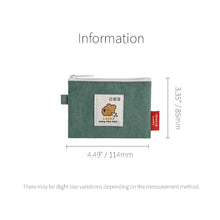 Load image into Gallery viewer, Monolike Happy and Lucky Card Case, Mint - Small Nylon Pouch, Portable Keychain Coin Purse, Waterproof Card Sleeve, Compact Daily Organizer Case
