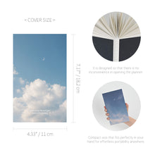 Load image into Gallery viewer, Monolike PVC Handy Planner Notebook Moonlight, Daydream night - Undated 5 Month Planner, Handheld Lay Flat Diary with Clear PVC Pocket Cover for Office
