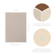 Load image into Gallery viewer, Monolike Nature Log 6 Month Undated Planner, Moon - B6 Lay Flat Diary with Clear PVC Pocket &amp; Hologram Foil Cover for Office
