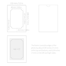 Load image into Gallery viewer, Monolike Paper Photo Frames 4x6 Inch Window, Ticket 20 Pack - Cardboard Picture Frame Set with Various Window Shapes for Home Gallery Wall &amp; Desktop Decor
