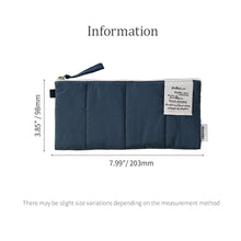 Load image into Gallery viewer, Monolike Archive247 Cushion Pencil Case, 05. Navy - Pencil Pouch, Portable Pencil Bag, Pencil Case, Office Pouch case, Cushion, Soft, Vintage

