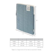 Load image into Gallery viewer, Monolike Archive 247 Cushion Tablet Pouch 11inch, Indie Blue - Padded Protective Sleeve for iPad Pro/Air, Soft Vintage Style Case
