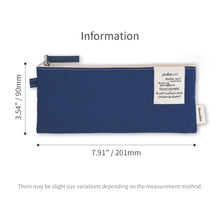 Load image into Gallery viewer, Monolike Archive 247 Flat Pen Case, Navy - Pencil Pouch, Portable Pencil Bag, Pencil Case, Office Pouch case, Pen case
