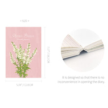 Load image into Gallery viewer, Monolike B6 Olivia&#39;s Flowers Diary 6 Month Planner, Pink - Academic Planner, Weekly &amp; Monthly Planner, Scheduler, Undated Planner, 128x182mm
