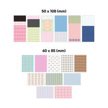 Load image into Gallery viewer, Monolike Plan Pattern Sticker pack (102Pcs) - Variety pack, Journal, Scrapbook, Fancy Sticker, Paper

