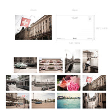 Load image into Gallery viewer, Monolike Travel Vol. 1 Zurich Single card - mix 12 pack, greeting card, 3.9x5.8"
